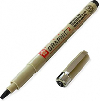 Pigma Graphic 2.0mm Chisel Point Black