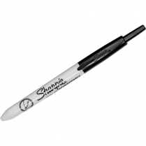 Sharpie&reg; Retractable Permanent Markers Ultra Fine Tip Black 2/pkg