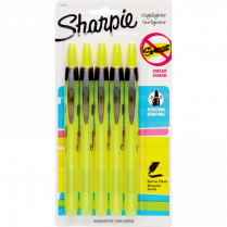 Sharpie&reg; RT Highlighter Chisel Tip Yellow 5/pkg