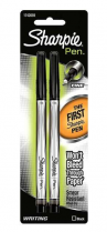 Sharpie Pens Fine Black 2/Pack
