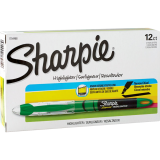 Sharpie&reg; Liquid Pen Highlighters Fluorescent Green 12/box