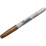 Sharpie&reg; Metallic Markers Fine Tip Gold 12/box