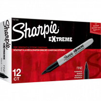 Sharpie&reg; Extreme Permanent Markers Fine Tip Black 12/box