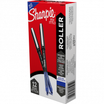 Sharpie&reg; Roller Pens 0.5mm Blue 12/box
