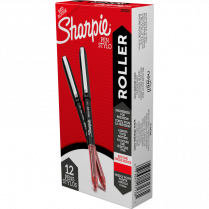 Sharpie&reg; Roller Pens 0.5mm Red 12/box