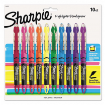 Sharpie&reg; Liquid Pen Highlighters Assorted Colours 10/pkg