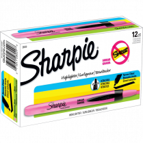 Sharpie&reg; RT Highlighters Chisel Tip Pink 12/box