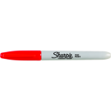 Sharpie&reg; Fine Permanent Markers Fine Tip Red 12/box