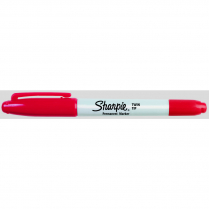 Sharpie&reg; Twin Tip Permanent Markers Red 12/box