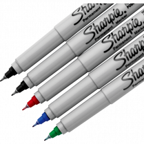 Sharpie&reg; Ultra Fine Permanent Markers Assorted Colours 5/pkg