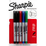 Sharpie&reg; Ultra Fine Permanent Markers Assorted Colours 5/pkg