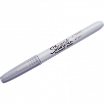 Sharpie&reg; Fine Permanent Markers Fine Tip Metallic Silver