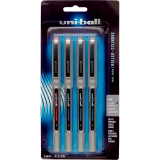 uni-ball&reg; Vision&trade; Roller Pens 0.7mm Assorted Colours with Grey Barrels 4/pkg
