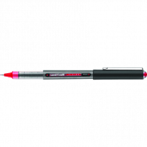 uni-ball&reg; Vision&trade; Roller Pen 0.5mm Red with Metallic Charcoal Barrel 12/box