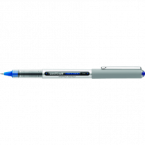 uni-ball&reg; Vision&trade; Roller Pen 0.7mm Blue with Metallic Grey Barrel 12/box