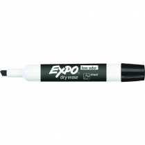 Expo&reg; Low Odour Dry Erase Marker Chisel Tip Black