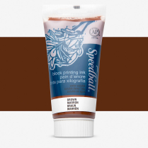 Speedball Water-Soluble Block Printing Ink 2.5oz Brown