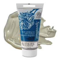 Speedball Water-Soluble Block Printing Ink 2.5oz Silver