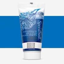 Speedball Water-Soluble Block Printing Ink 2.5oz Process Cyan