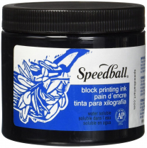 Speedball Water-Soluble Block Printing Ink 16oz Black