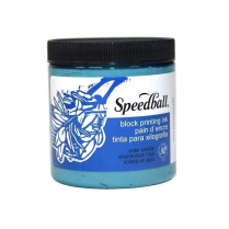 Speedball Water-Soluble Block Printing Ink 16oz Turqoise