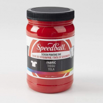 Speedball Screen Printing Ink Fabric 32oz Red