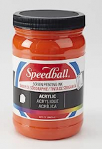 Speedball Screen Printing Acrylic Ink 32oz Orange