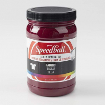 Speedball Screen Printing Ink Fabric 32oz Burgundy
