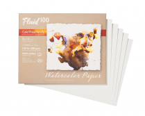 Fluid 100 Watercolour Paper Cold Press Pochette 8" x 10" 12sheets