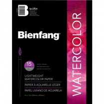 Bienfang Watercolour Pad 90lb 9" x 12" 15Sheets
