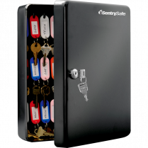 Sentry&reg; Key Box Cabinet Holds 50 Keys Black