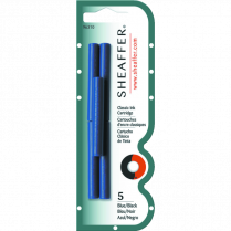 Sheaffer&reg; Classic Ink Cartridges Blue 5/pkg