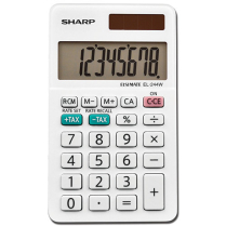 Sharp EL244WB Handheld Calculator 8-Digit