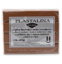 Van Aken Plastalina Clay 1lb Brown