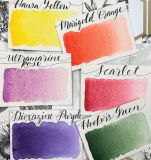 Stoneground Watercolour Palette Small Botanical Warm 6/set