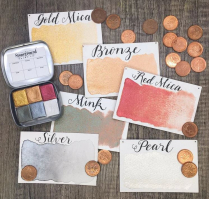 Stoneground Watercolour Palette Small Metallic 6/set