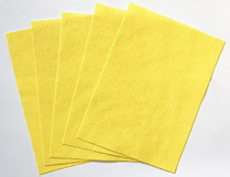Felt Sheets 9" x 12" Yellow 10/pkg