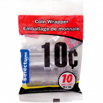 Selectum Plastic Coin Wrappers 10&cent; 10/pkg
