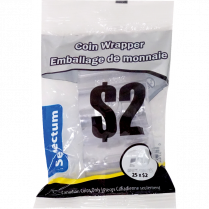Selectum Plastic Coin Wrappers $2 10/pkg
