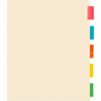 Business Source Colour Tab Pocket Binder Dividers