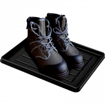 Storex&reg; School Locker / Office Cubicle Boot Tray 11" x 12" Black