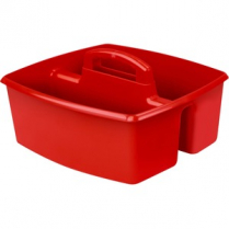 Storex&reg; Large Classroom Caddy Red