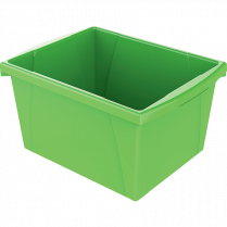 Storex&reg; Storage Bin 15L Green