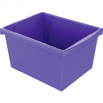 Storex&reg; Storage Bin 15L Purple
