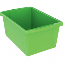 Storex&reg; Storage Bin 21L Green