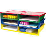 Storex&reg; Quick-Stack Literature Organizer Assorted Colours