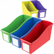 Storex&reg; Multiipurpose Bins Assorted Colours 5/pkg