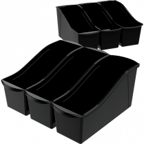 Storex&reg; Book Bin Black