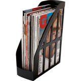Storex&reg; Recycled Magazine File Black 2/pkg