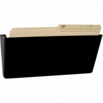 Storex&reg; Magnetic Wall Pocket Legal Black